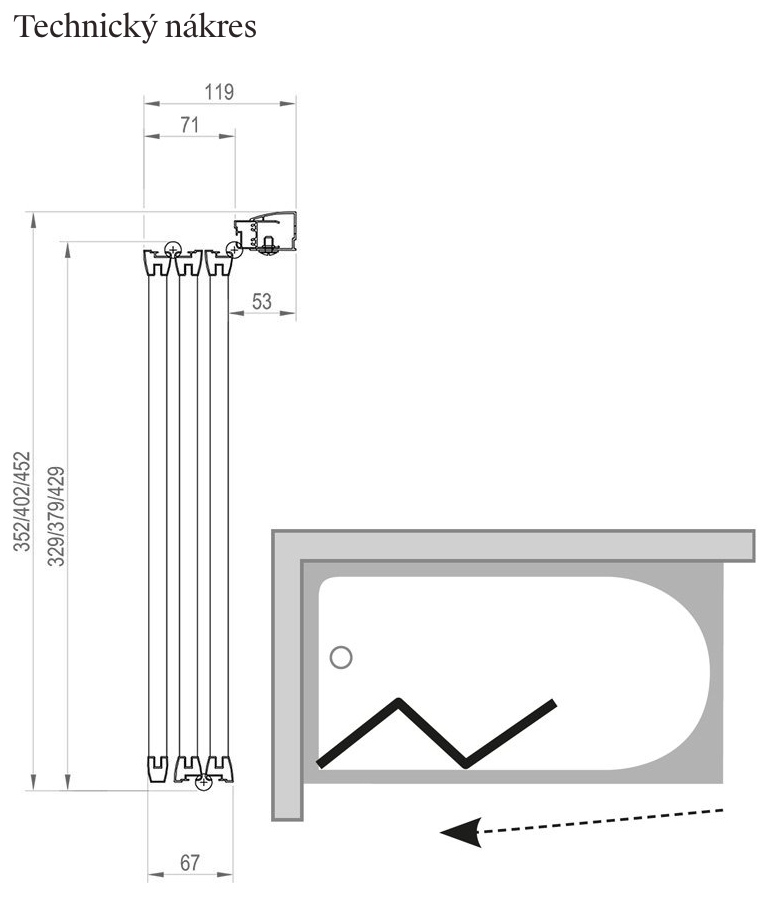 ravak-vs3-technicky-nakres